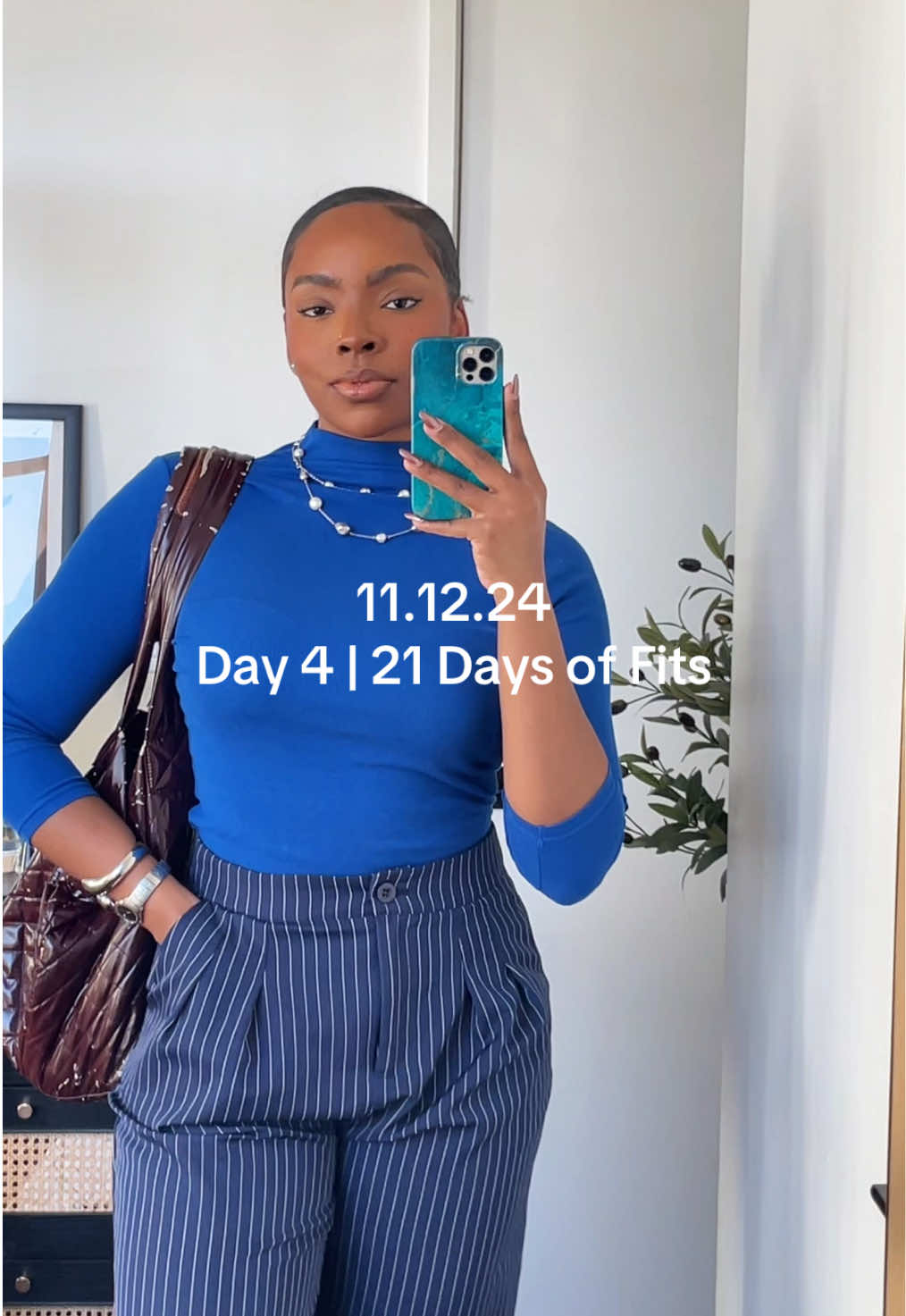 Part 4 | 21 Days of Fits #OfficeOutfit #WhatToWearToWork #OOTD #PinstripePants #Turtleneck #fyp #fypシ #fyppppppppppppppppppppppp 