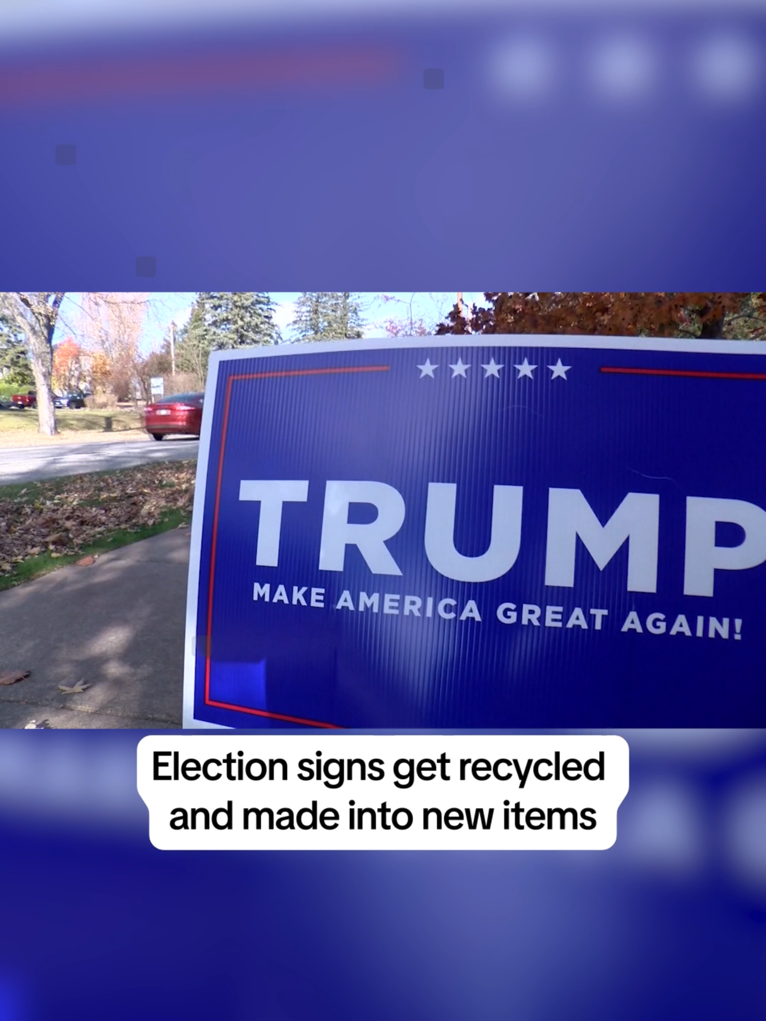 In Proctor, #Minnesota, #election yard signs get recycled and made into new items.