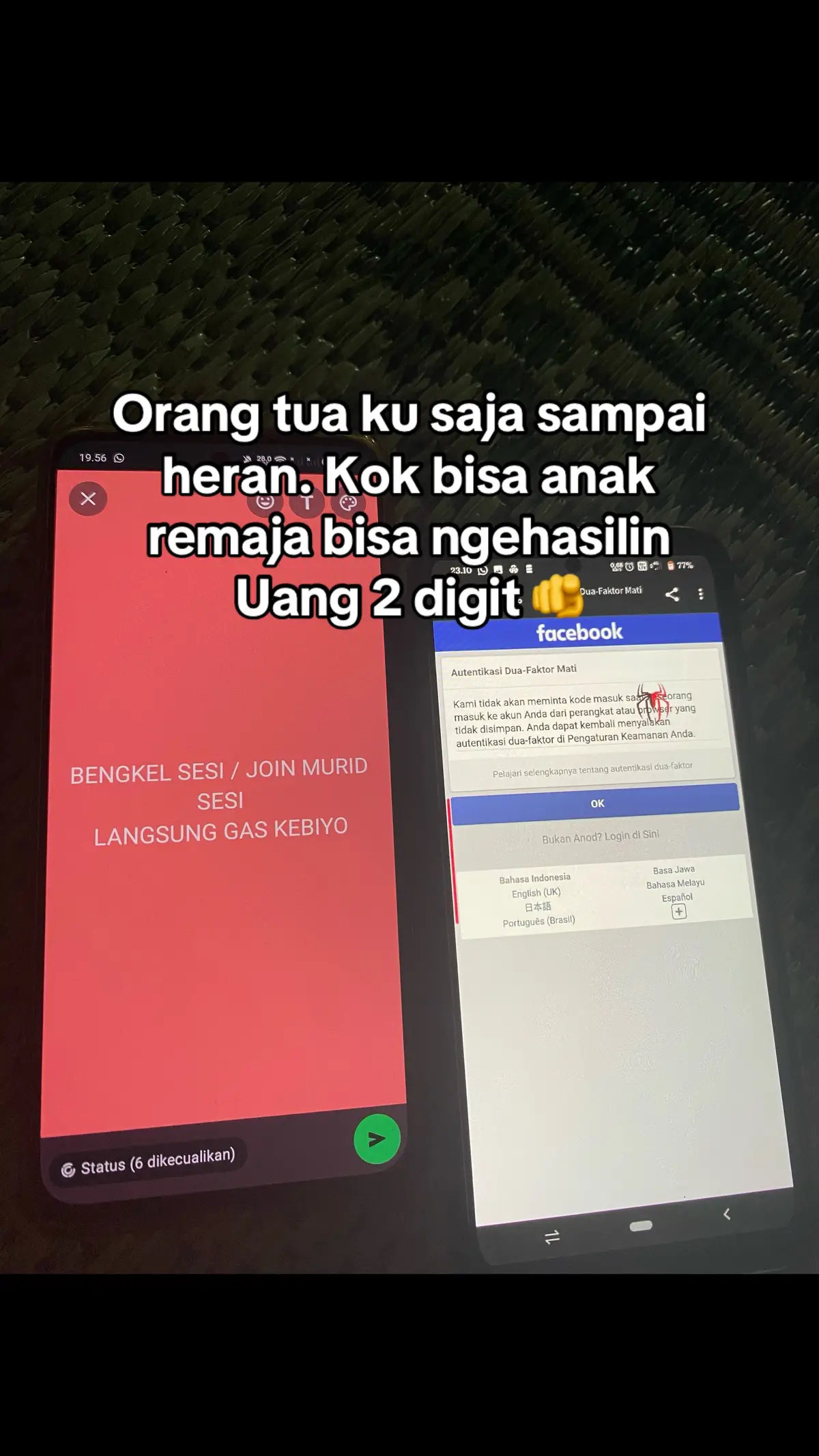 Bengkel sesi/a2f : join murses : join murbanding kebiyo #capcut #putrasesi #foryoupage #bengkelgoogle #jbamanah #bandingfacebook #fyp #bengkelsesi #anakjb 