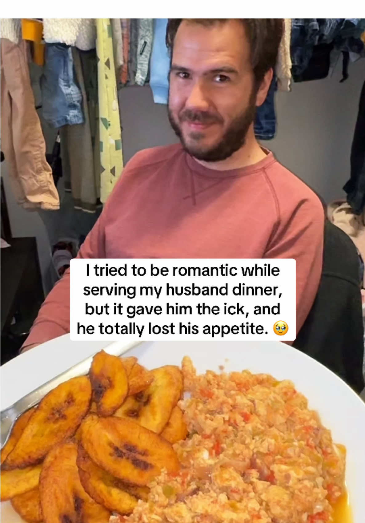 He was so disgusted 🤣 #dinner #eggsauce #marriedlife #ick #husbandgoals #couplegoals #foodtiktok #foodcritic #foodies #husbandsoftiktok #fyp 