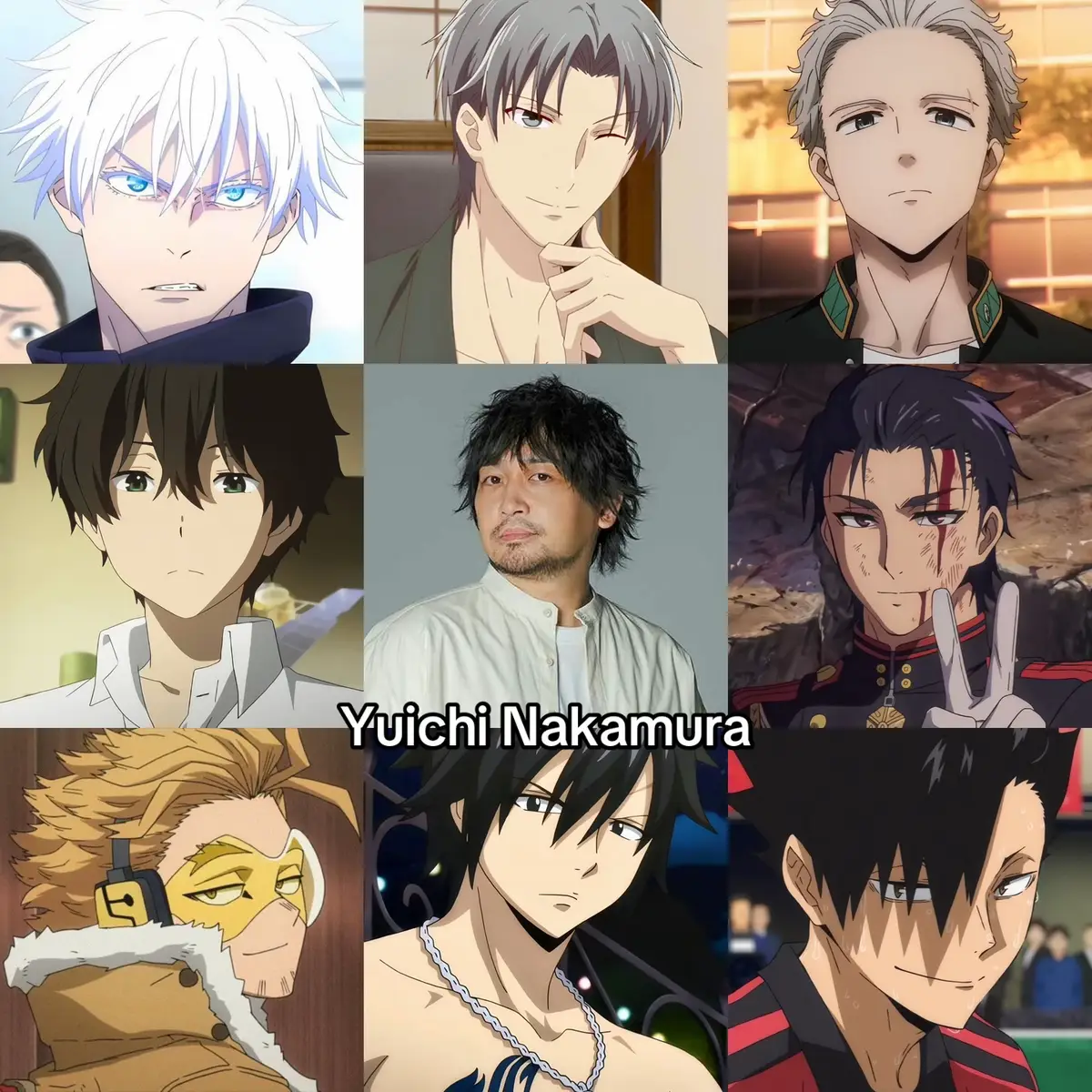 Part 1 #anime #voiceactor #yuichinakamura #jujutsukaisen #fruitsbasket #windbreaker #hyouka #seraphoftheend #bnha #fairytail #haikyuu #yumauchida #konoototomare #given #bluelock #bananafish #tbhk #nobuhikookamoto #blueexorcist #fairytail100yearquest #towerofgod #assasinationclasrooom #snowwhitewiththeredhair #maidsama #kokiuchiyama #horimiya #yamadakuntolv999nokoiwosuru #nisekoi #souleater #yurionice #kenjirotsuda #yugioh #free #thewayofthehousehusband #chainsawman #fireforce #mamorumiyano #bungoustraydogs #ouranhighschoolhostclub #hunterxhunter #deathnote #chihayafuru #steinsgate #yukikaji #AttackOnTitan #aoharuride #sevendeadlysins #magi #takagisan #noragami #japanesevoiceacting #animeedit #fyp 