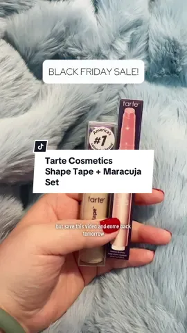 @tarte cosmetics shape tape and maracuja set is amazing! It comes with a free brush! #tarte #tartecosmetics #tarteshapetape #tartemaracujajuicylip #concealer #makeup #tiktokshopblackfriday #tiktokshopcybermonday #ttstakeover #toptiernovember #christmasgiftideas #stockingstuffers 