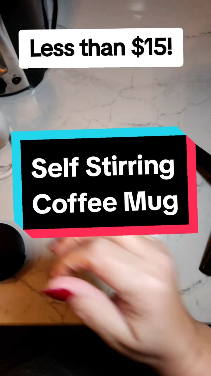 Magnetic stirring coffee mug, the perfect holiday gift for under $15! #tiktokshopblackfriday #ticktokshopcybermonday#coffeemug #mixingcup #selfstirringmug #giftsforher #giftsformom 