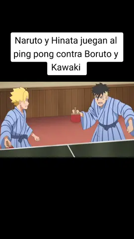 Naruto y Hinata juegan al ping pong contra Boruto y Kawaki #fyp #kawaki #foryouu #borutonarutonextgenerations #narutouzumaki