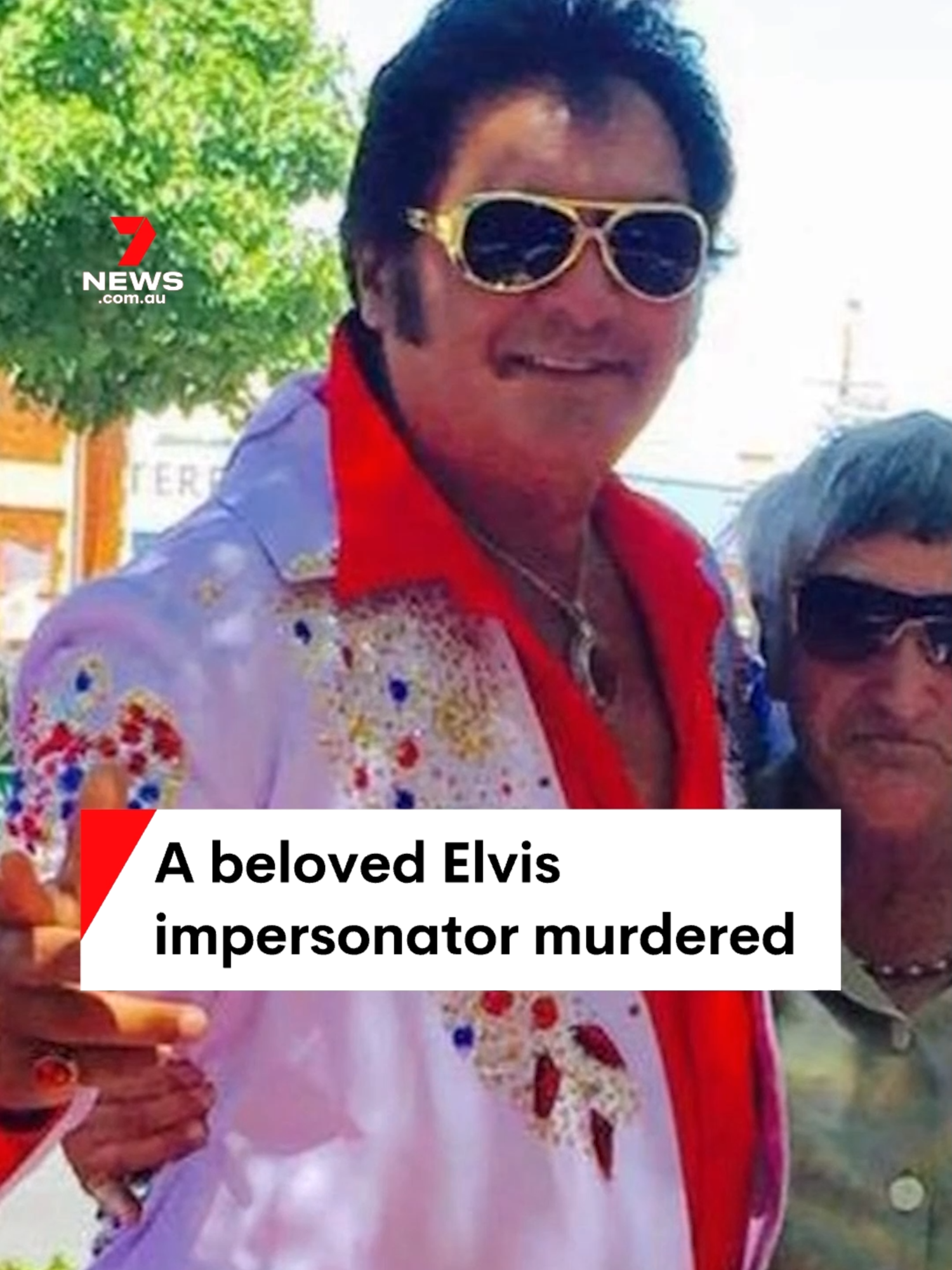 An Elvis Presley fanatic who was murdered had been trying to help his accused killer find a job #elvis#impersonator#elvisimpersonator #elvispresley #news #loveisland #7NEWS