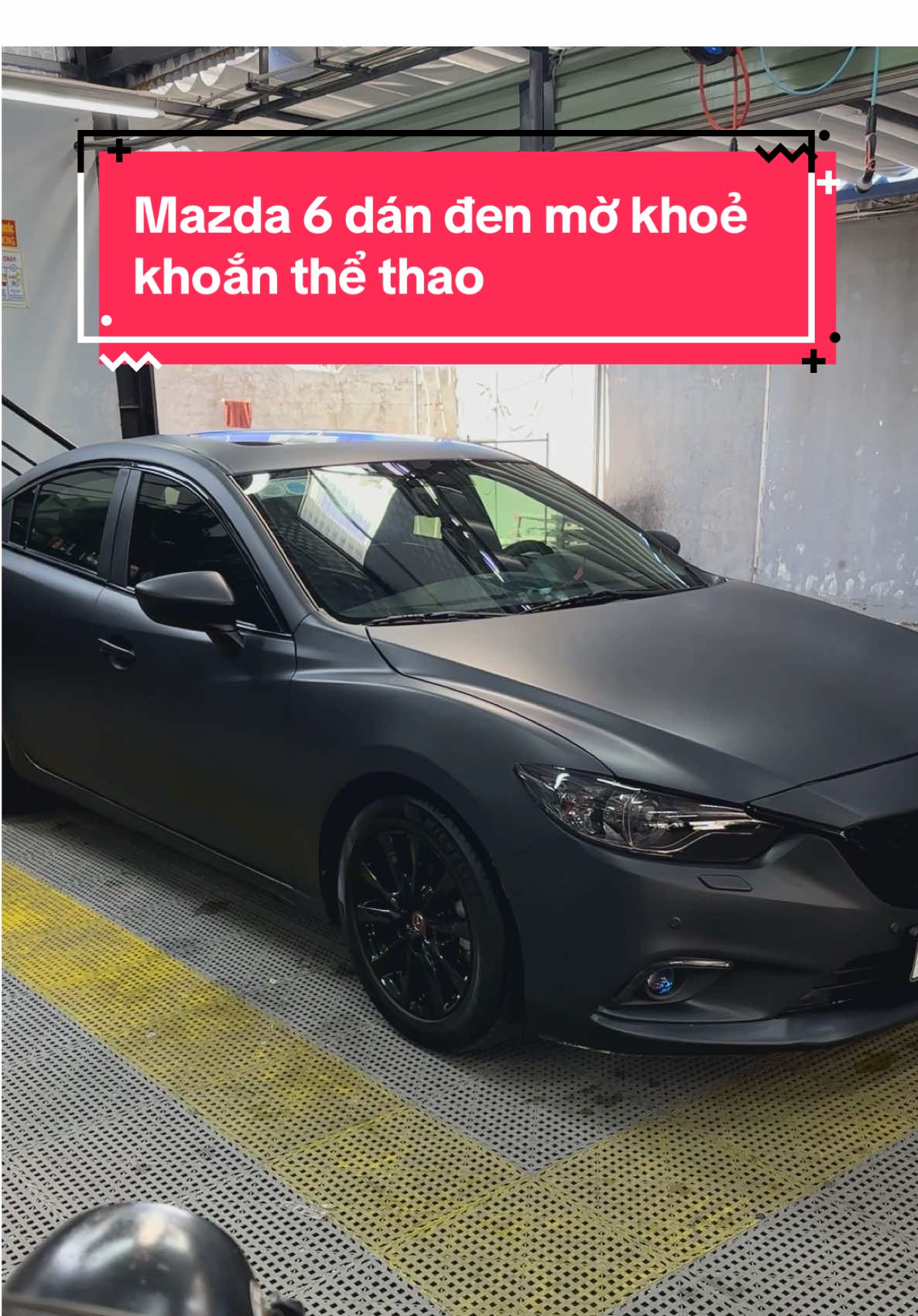 Cú đêm Mazda 6 dán full đen mờ, xe này đi tối có nguy hiểm không các bác #mazda6 #blackmatte #haiphong #ccarwrap #trollxe 