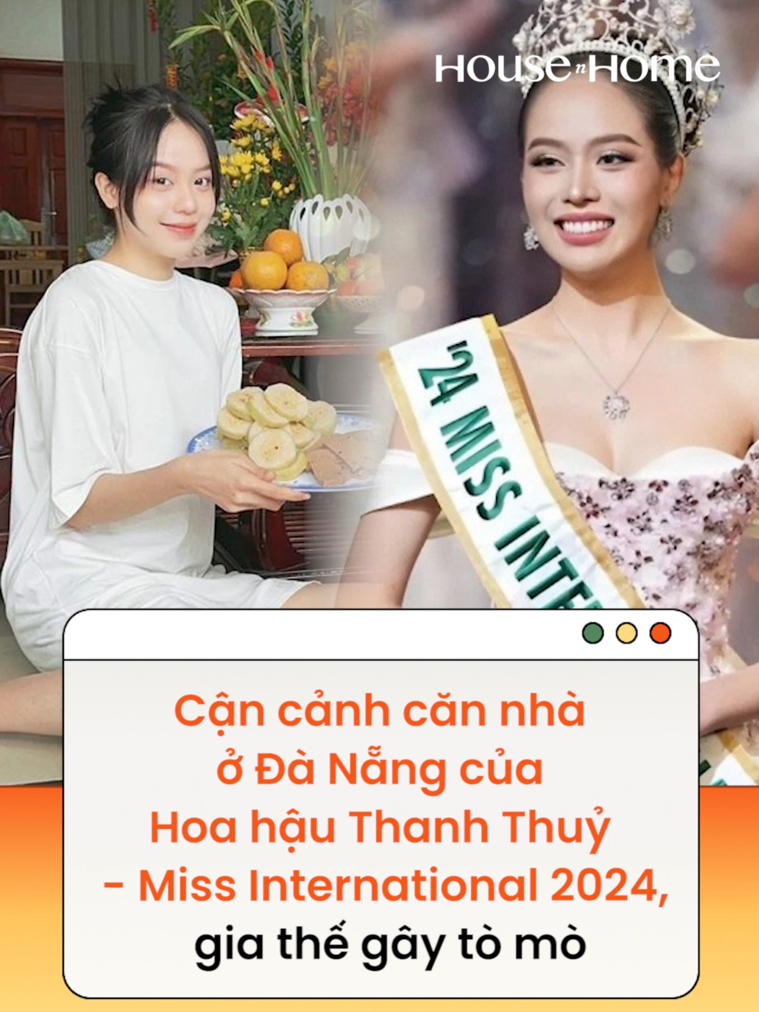 Trong những khoảnh khắc từng được nàng Hậu đăng tải trên trang cá nhân vào năm 2023, căn nhà của gia đình cô khá nhỏ gọn, giản dị và ấm cúng #news #missinternatinal #amm #housenhome