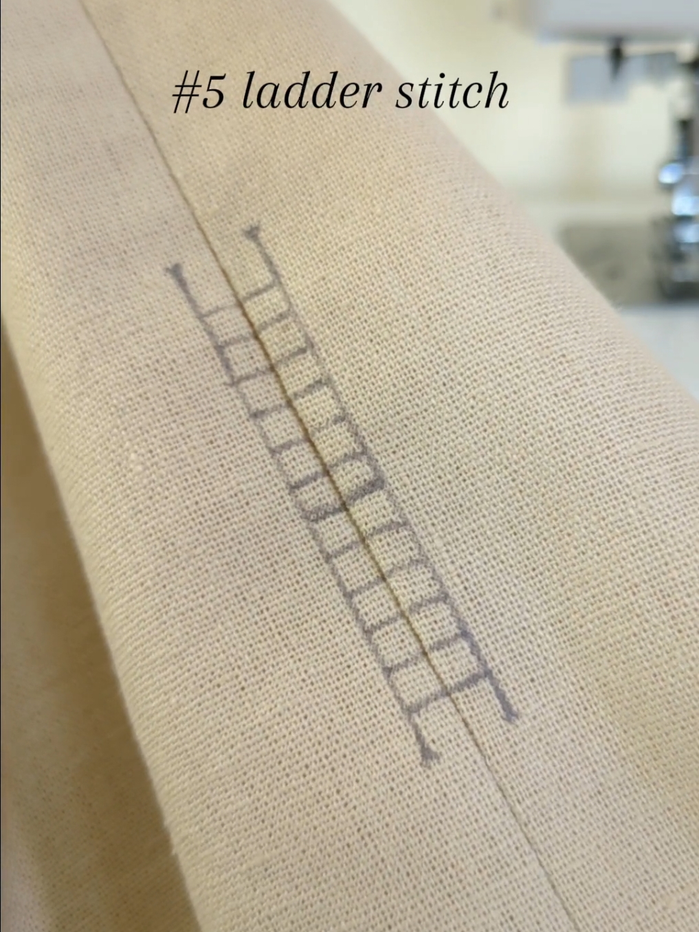 How to sew a ladder stitch: To sew a ladder stitch, start by threading a needle with matching thread and tying a small knot at the end. Begin by inserting the needle into one edge and sew a stitch then insert the needle into the other edge and sew a stitch with the same length, Continue alternating stitches between the two edges, making sure they are spaced evenly. Once you've reached the end, secure the thread with two or three knots and hide the thread tail inside the project. The ladder stitch is also called the slip stitch or the invisible stitch or the blind stitch. 🪡🫶✨ #sewingtutorial #sewingforbeginners #handstitched #ladderstitch #fashiondesigner