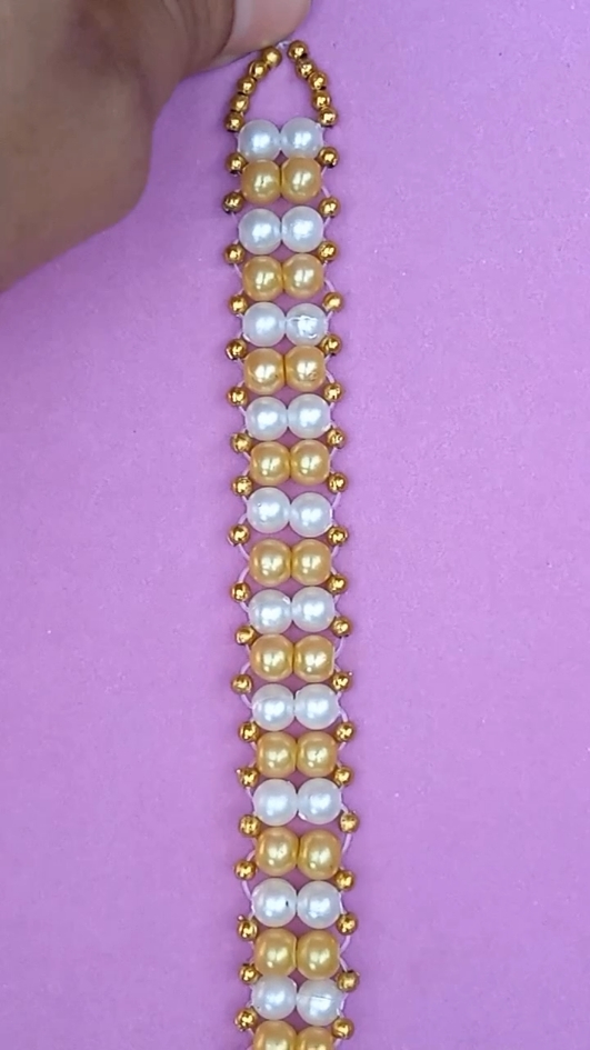 diy pearl bracelet #howtomakediybracelet #handmadebracelet 