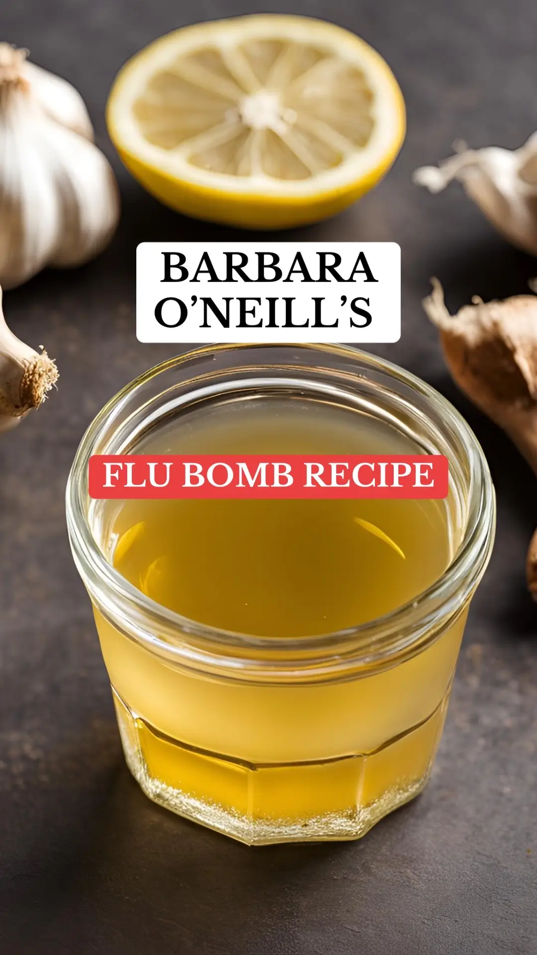 Barbara o’neill’s flu bomb recipe contains everything needed to heal colds and flus. Take 3 times daily until better #health #wellness #cold #flu #barbaraoneill #naturalremedies #covid 