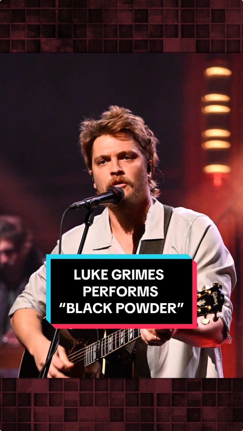 @Luke Grimes performs “Black Powder”! #FallonTonight #TonightShow #LukeGrimes 