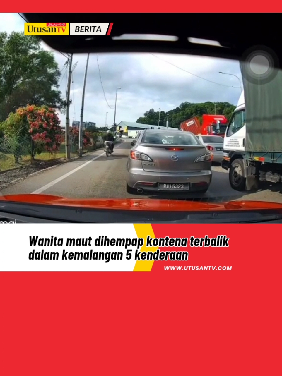 13 NOV 24: Mangsa, Lee Zi Rou, 21 meninggal dunia di lokasi kemalangan akibat kecederaan parah. 📍Jalan Bukit Tengah, Bukit Mertajam, Pulau Pinang. Video Tular: DM Kredit. #beritaditiktok #trendingnewsmalaysia #fyp #trelerterbalik #bukitmertajam 