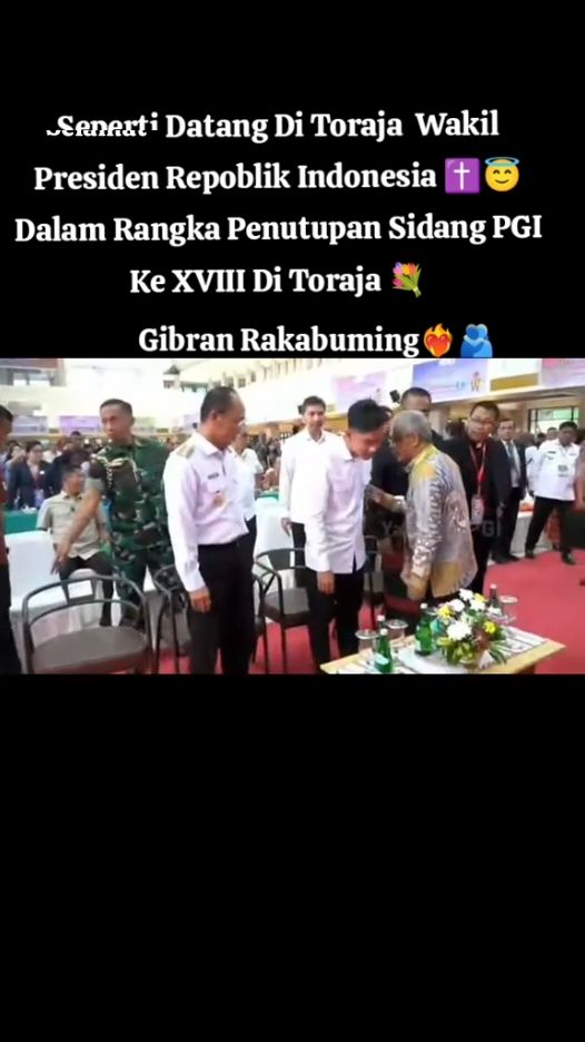 Selamat Datang Di Toraja Pak Wakil Presiden RI ❤️‍🔥 Gibran Rakabuming. Wapres Muda RI😍🤭 #toraja #sulawesiselatan #torajanese #wakilpresiden #gibranrakabuming #sidangrayapgi2024 #penutupansidangraya #fypdongggggggg 