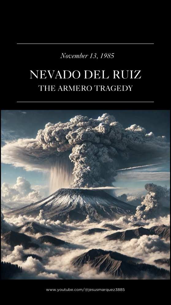 On November 13, 1985, the Nevado del Ruiz volcano in Colombia erupted, unleashing an avalanche of mud and debris that buried the town of Armero, taking more than 20,000 lives. This tragedy, known as the 'Armero Tragedy', left deep scars on the country and the hearts of its inhabitants.