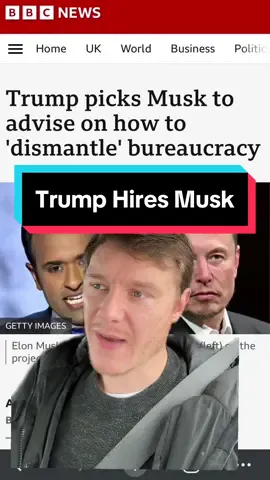 Donald Trump hires Elon Musk - what next!? 🤣 #DonaldTrump #ElonMusk #DOGE #Tesla 