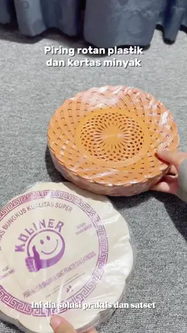 Piring rotan plastik dan kertas minyak  #fyppppppppppppppppppppppp #racuntiktok #fypシ゚viral #4upageシ #foryoupage #viral 