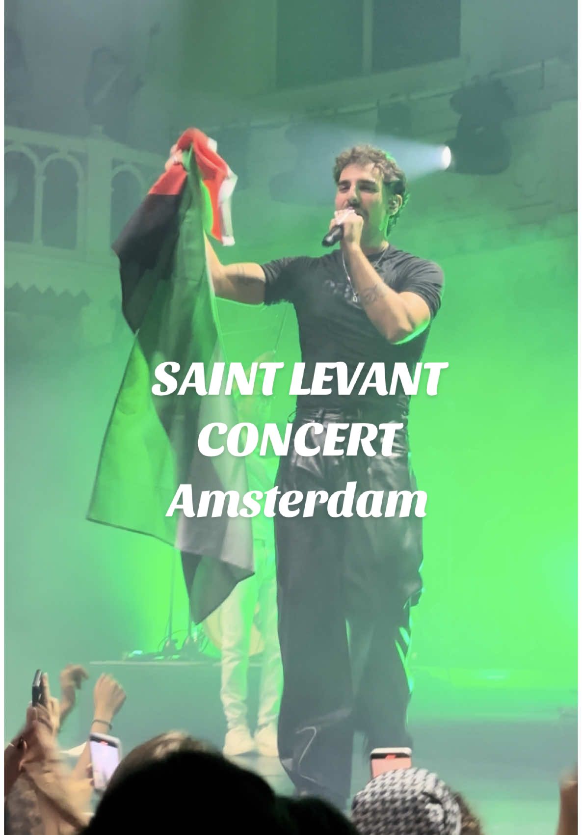 Unexplainable vibes!! I lost my voice 🫠🫠🇵🇸🇩🇿 #saintlevant #identity #concert #deira #deiratour #amsterdam #amsterdamconcert #music #fyp #fypp #algeria #morocco #paradiso #amsterdamguide #arabicsong 