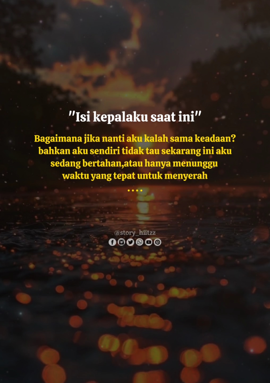 Isi kepalaku saat ini 