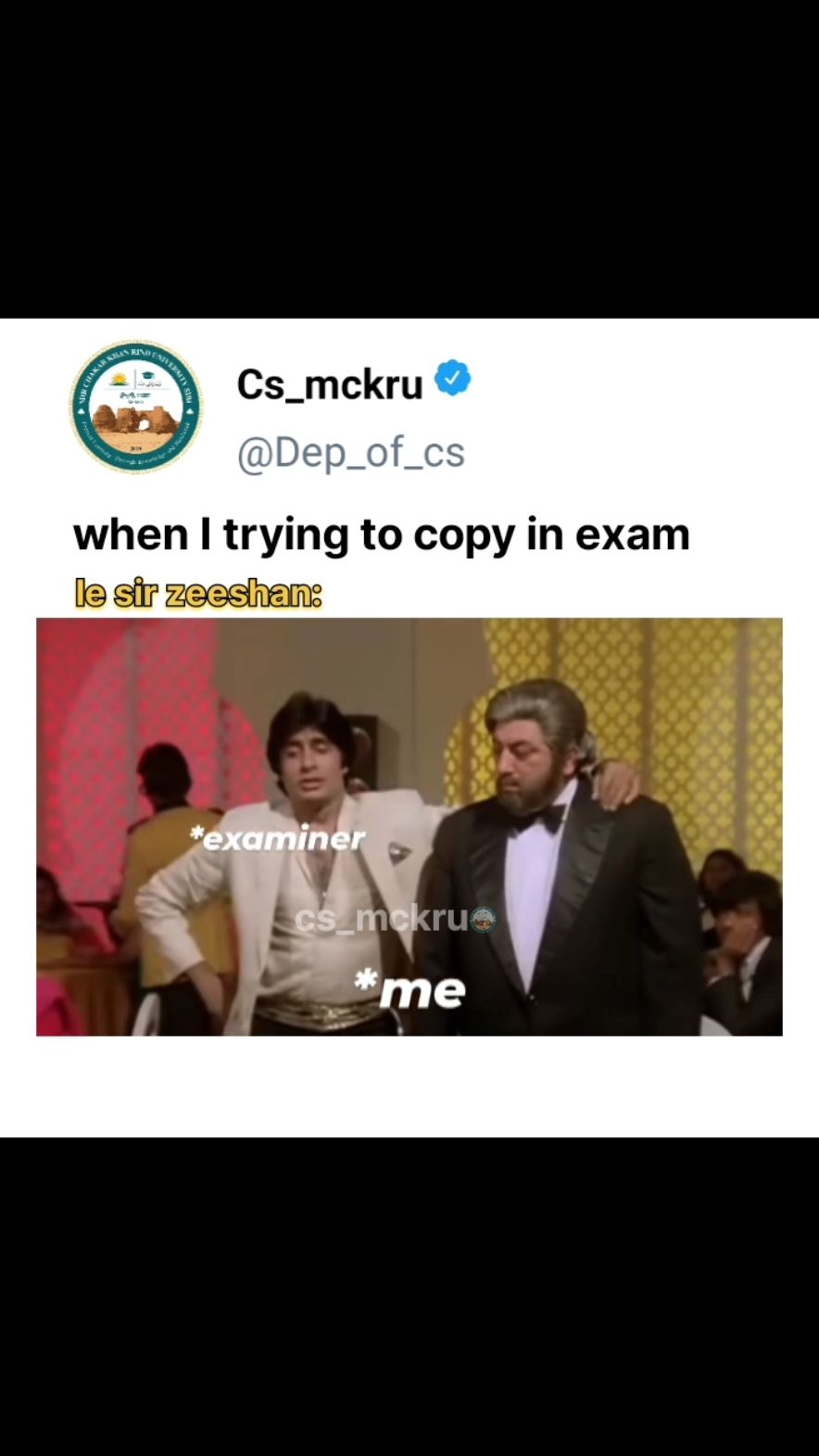 😵‍💫@dep_of_cs  #funnymeme #mckru #university #sibi #foryou #students #exam #freshers #CapCut #viralvideo #computerscience 