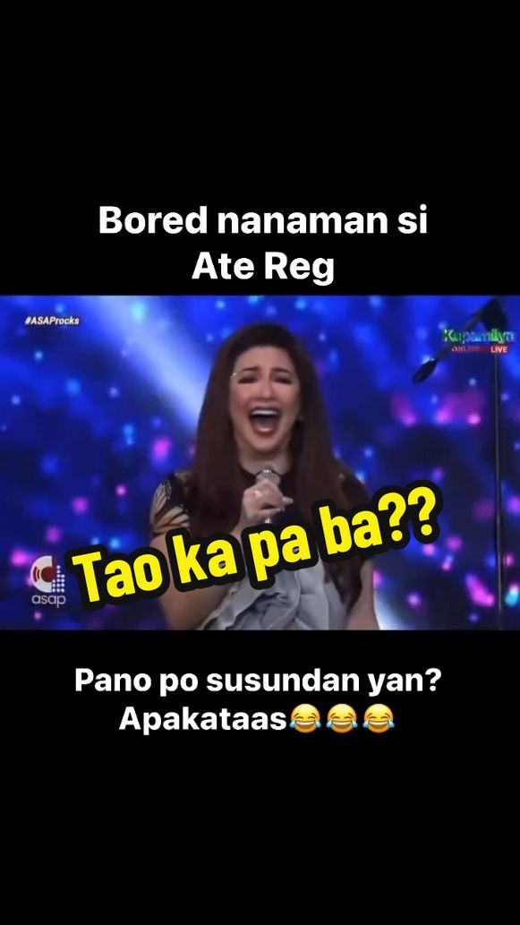 Ate Reg tao kapaba?? Grabe ang taas! bagay na bagay sayo ang title na Asia's Song Bird 🐦✨ #reginevelasquez #liwanagsadilim #fyp #singing #foryou #asiassongbird #geloentertainment🎬 