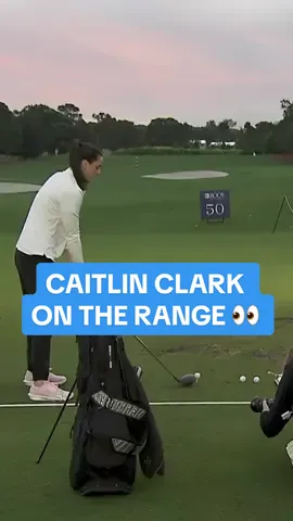 Caitlin Clark on the range getting her driver and irons ready for The ANNIKA Pro-Am. 💪👀 #golf #golftok #golftiktok #caitlinclark #caitlin #cc #lpga #lpgatour #womensgolf #annika #theannika #drivingrange #WNBA 