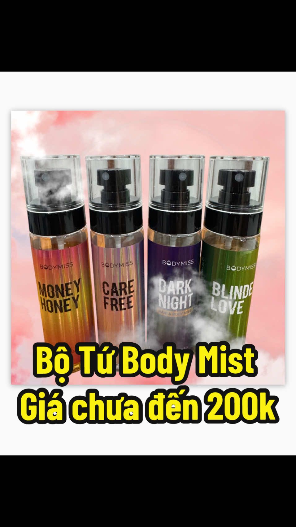 Combo 4 chai Body Mist Giá chưa đến 200 cành. #xuhuong #xuhuongtiktok #xuhuongtiktok #vietnam #noel 