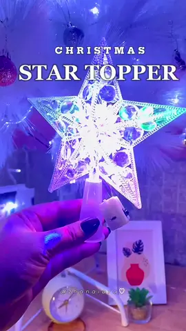 Ang ganda !!! Ramdam nyo naba ang CHRISTMAS? Kami YES ! lalo na mga chikiting ko dahil sa STAR TOPPER nato na super affordable sa halagang ₱58 ay makakabili kana ! Kaya mima ko , buy yours ✨🌟🥰 @𓍢ִ໋zhanaiara🌷͙֒ #christmastree #christmasdecor #sta #star #budolfinds #affordable #starngpasko #topper #fyp #fyppppppppppppppppppppppp #trending #CapCut 