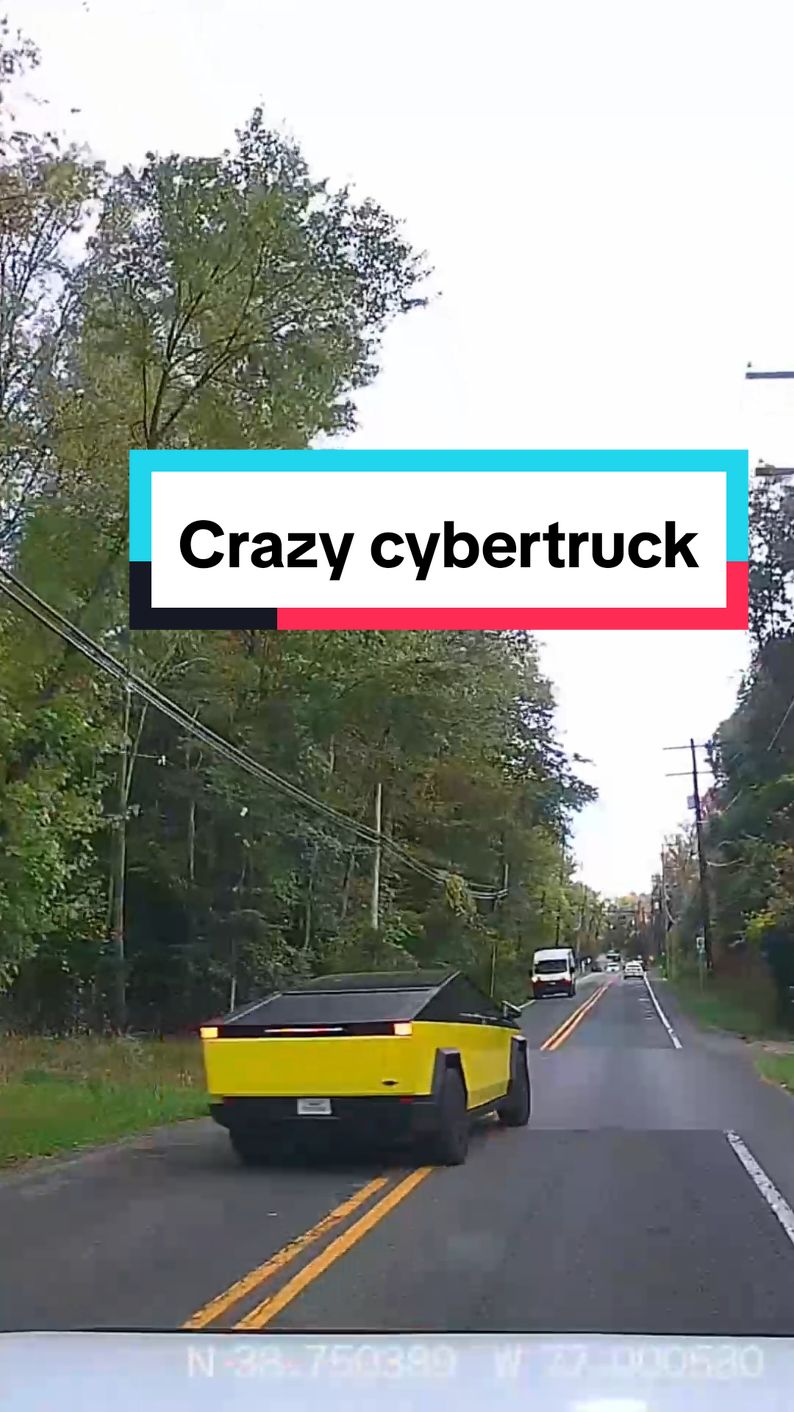 I would expect nothing else from a bright yellow cybertruck