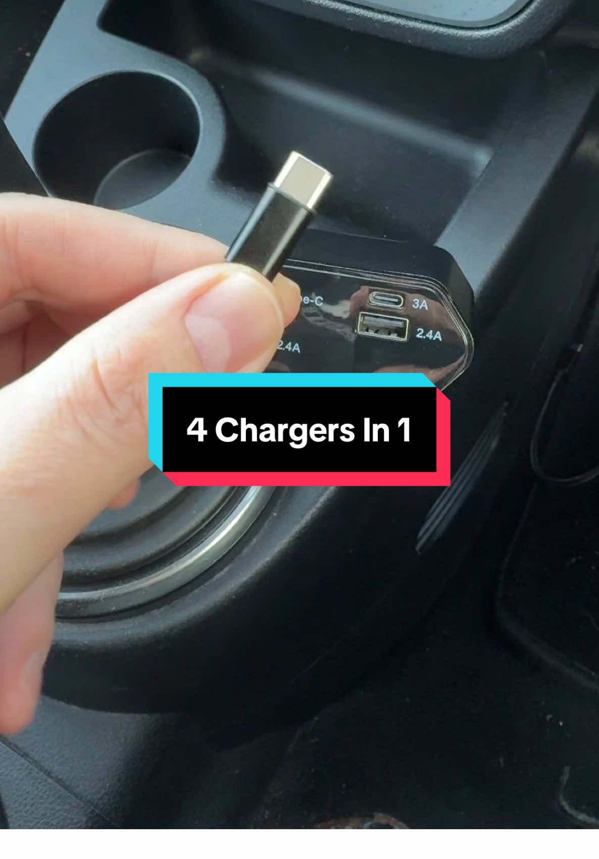 4 in 1 Car Charger - Declutter your car! #carcharger #4in1 #caraccessories