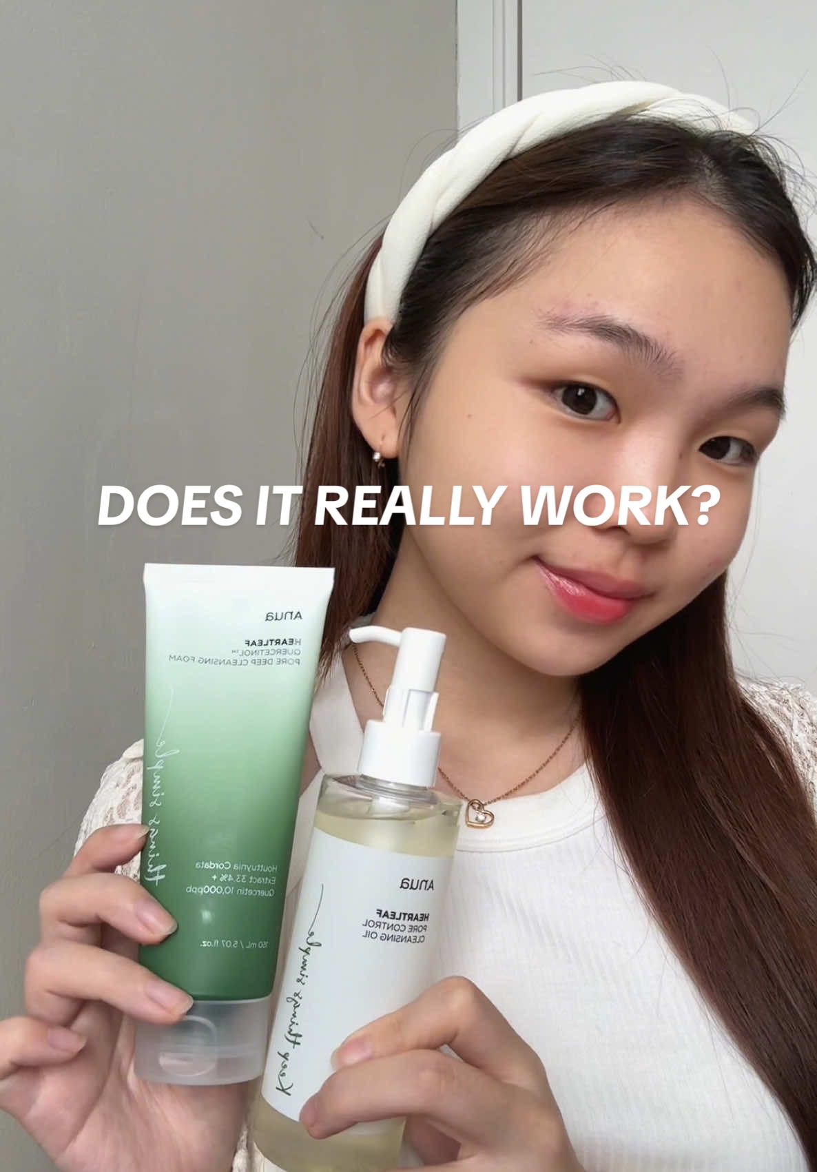 yg heboh tahun lalu akhirnya bisa buktiin sendiri jg… jangan geli sama hasilnya guys😩👏🏻 #anua #anuaindonesia #cleansingoil #cleansingfoam #doublecleansing #skincareroutine #kbeauty @ANUA Indonesia 