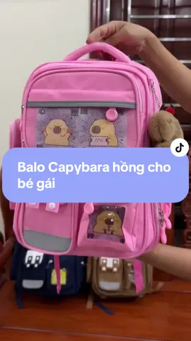 Balo Capybara hồng cho bé gái #balo #capsachtieuhoc #balotieuhoc #capybara 