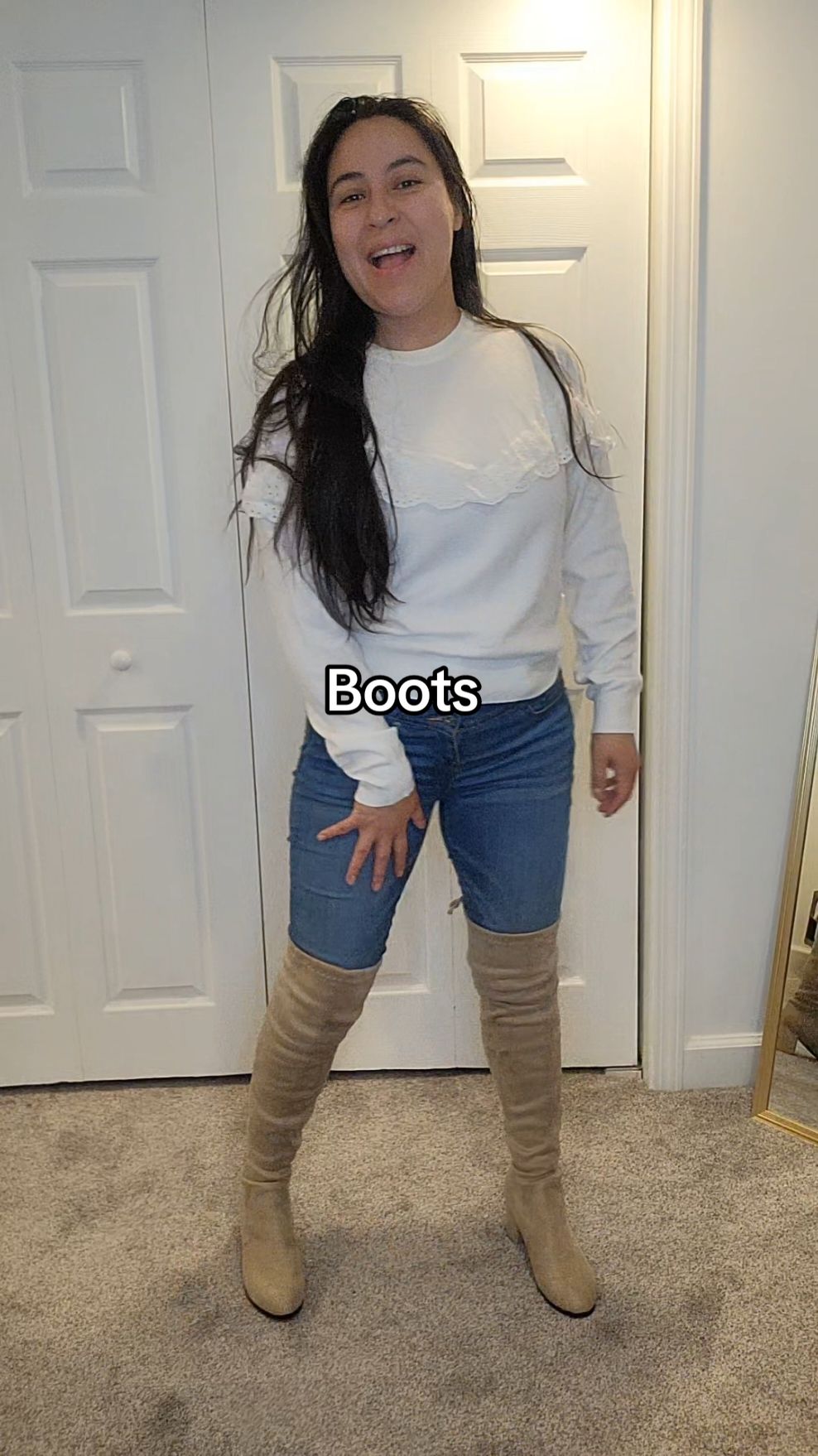 #boots #overthekneeboots #heeledboots #shoes #TikTokShopBlackFriday #whiteboots #botas #botasaltas #zapatos 