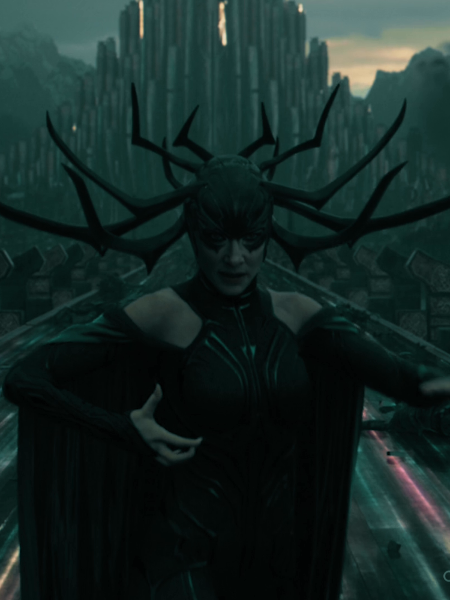 Rio battles it out with Hela -- #agathaallalong#thor #mcu #mcuedit #cateblanchett #riovidal #marvel