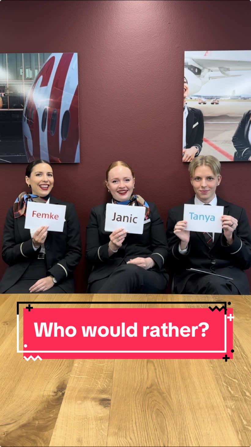 What would you rather?✈️#cabincrew #flyswiss @Diemitderotelocke @Tani @janic 