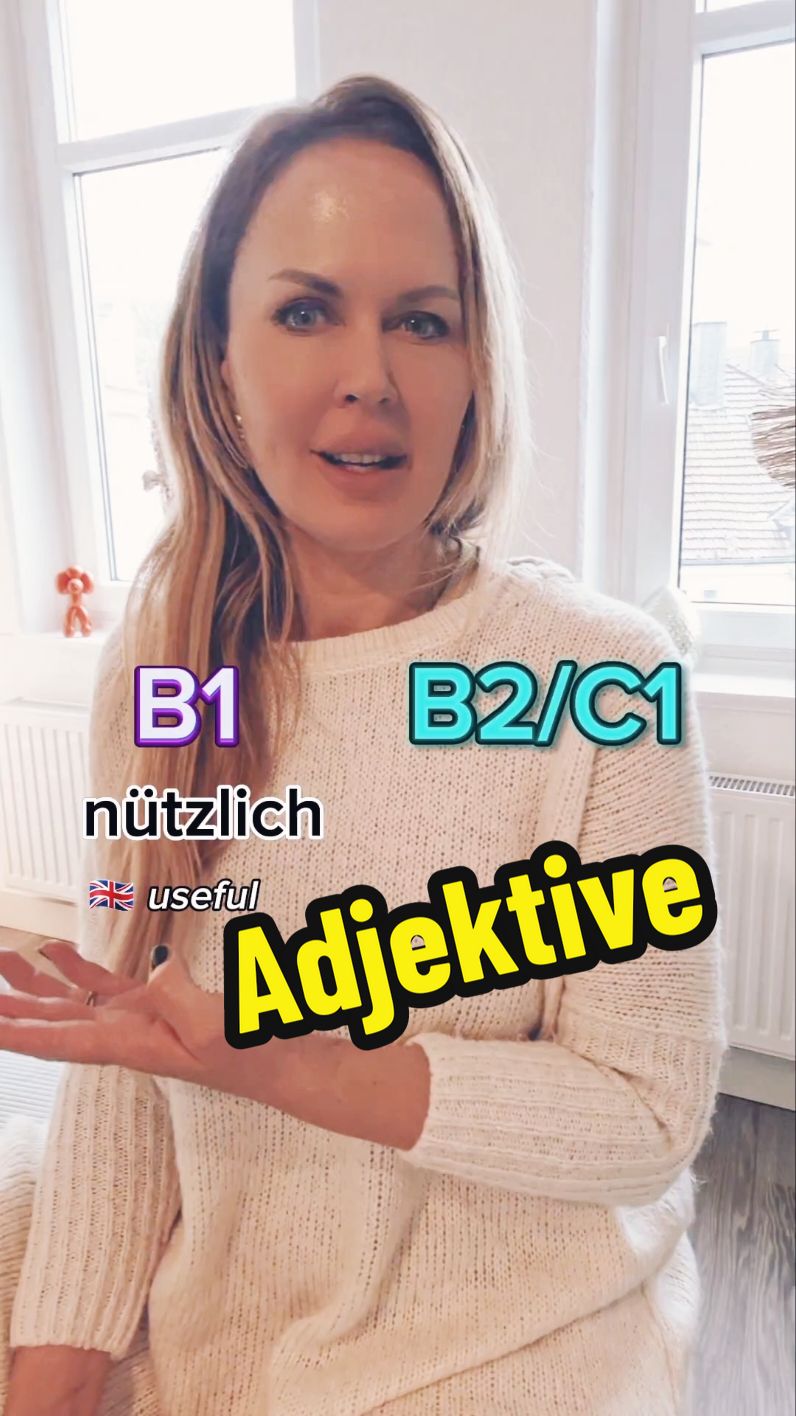 B2 vs. B2 Adjektive #C1 #B2 #fy #deutschlernen #LearnOnTikTok #lernenmittiktok #learngermanontiktok 