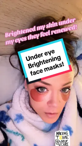 Felt nice doing a bit if self care with the under eye masks to brighten and renew the skin under my eyes! #SelfCare #makeup #undereye #undereyebags #eyes #brighten #renew #skin #facemask #tiktokshopblackfriday #blackfridaydeals #tiktokshop 