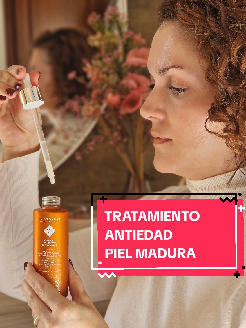 Este sérum facial anti-edad combina ingredientes naturales para ofrecer un efecto iluminador, hidratante y suavizante. Enriquecido con un complejo con cúrcuma y centella asiática, ayuda a mejorar las manchas oscuras y los signos de envejecimiento. Fabricado en Italia, este sérum es ideal para pieles maduras, proporcionando un aspecto más fresco y radiante. Con su textura ligera y rápida absorción, hidrata profundamente, dejando la piel suave y lisa. Libre de sustancias nocivas, es un tratamiento natural para una piel más joven y luminosa. Tamaño: 100 ml. Vitamina C Protegida, Ácido Ferúlico y Suero Facial de Ácido Hialurónico.   @Dr. Dermaluci Lab  TENÉIS CÓDIGO DE DESCUENTO: ESTHER10 https://dermalucilab.com #dermalucilab #skincare #pielmadura #antiaging #vitaminac #cuidadofacial 