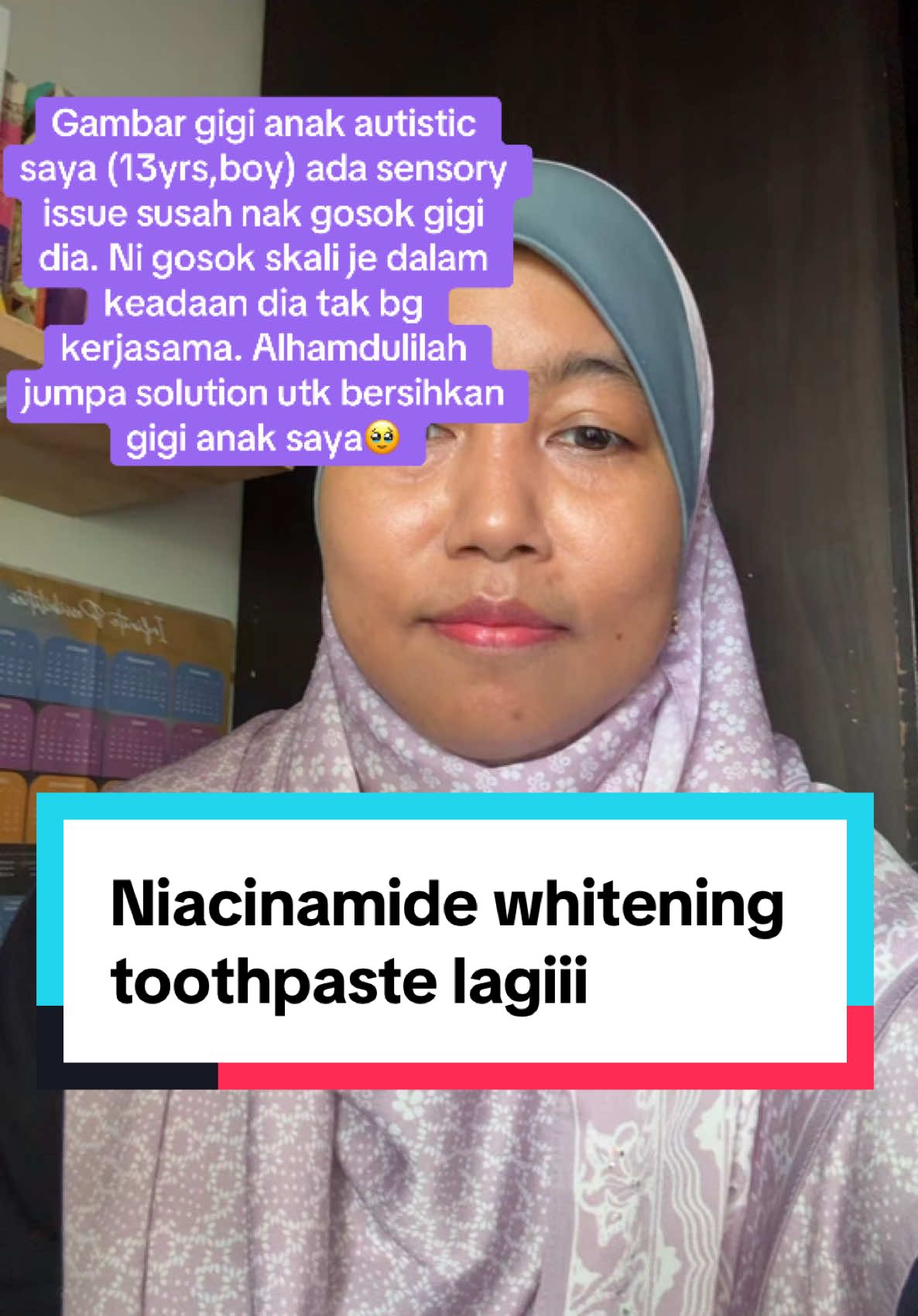 Alhamdulillah jumpa solution utk bersihkan gigi anak autistic saya. Mencabar nak gosok gigi dia😔 tp ubat gigi ni mmg work wonders la loveee❤️