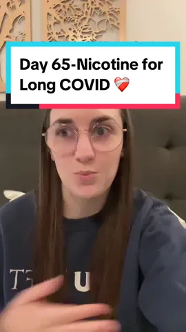 Replying to @Samantha Day 65 Update-Nicotine patches for Long COVID. ❤️‍🩹 No Nicotine for 5 weeks now—taste/smell are still improved, fatigue is way less than pre-nicotine levels, and my dysautonomia & brain fog are still significantly improved!! 🙌🏻 #longCOVID #longCOVIDrecovery #nicotinepatch #nicotine 