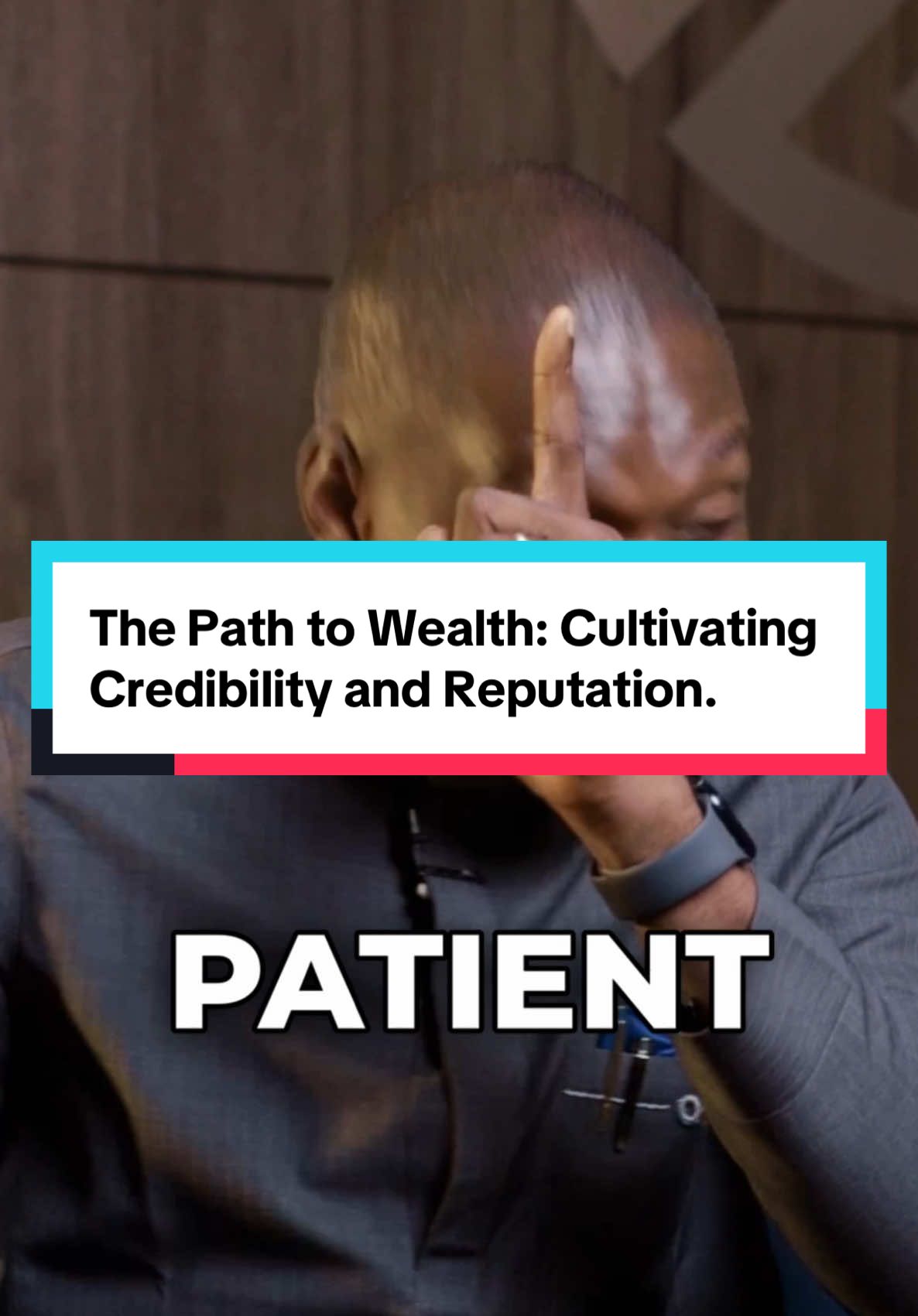 The Path to Wealth: Cultivating Credibility and Reputation. #BuildWealth #Credibility #Reputation #PatientAction #PersonalGrowth