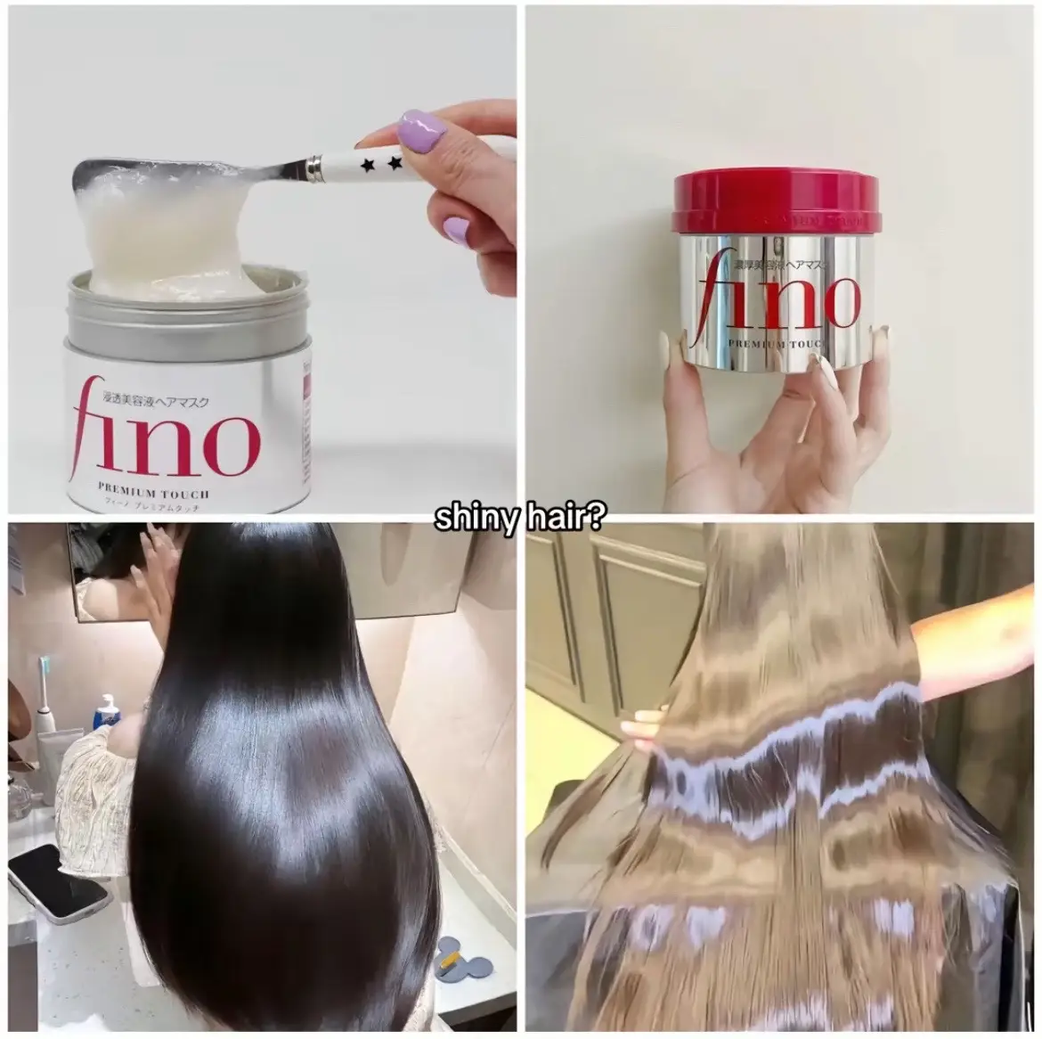 #shinyhair #silkyhair #hairtok #haircare #fino #tsubaki #vicrea #hairoil #trending #japanesehaircare #healthyhair #GlowUp #products #hairgrowth #beautyhacks #tips