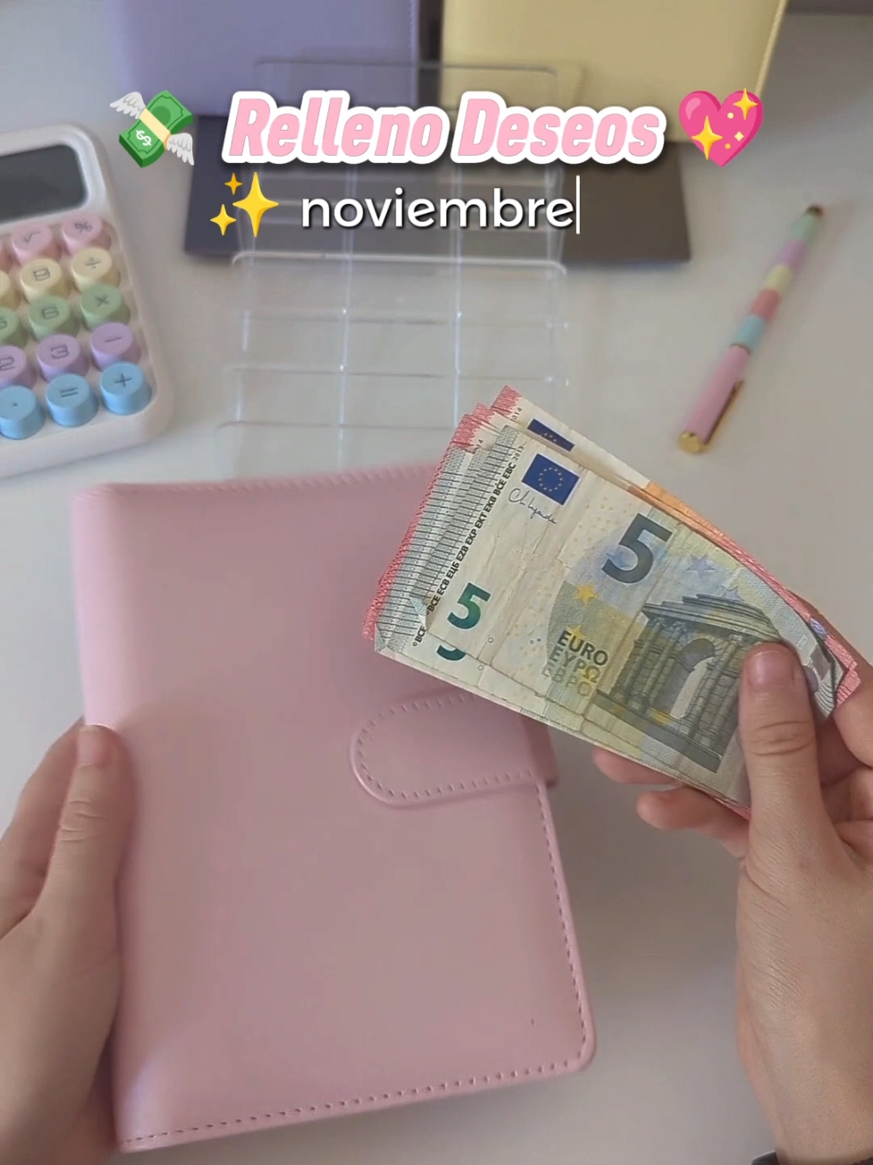 Relleno de noviembre del cuaderno de ahorro para deseos 💖 #tipsahorro #sistemasobresefectivo #cashstuffing #sistemadeahorro #ahorro #sistemadesobres #ahorroscheck #ahorrostiktok #ahorrosmensuales #organizacion #budgetplanner #parati 