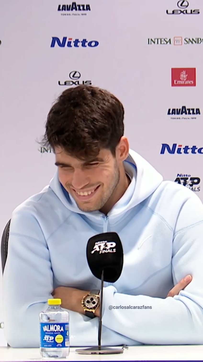 His smile is everything 😍❤️🥺#carlosalcaraz #alcaraz #tennis #tennistiktok #fyp #daylight #boyfriend #alcarazedit 