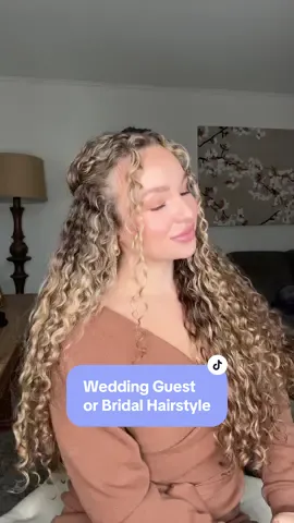 Easy wedding guest/bridal hairstyle 🤍 #weddingguesthairstyle #easyhairstyle #weddinghairstyle #bridalhairstyle #hairtutorial #halfuphalfdown #hairstyle #hairinspo 