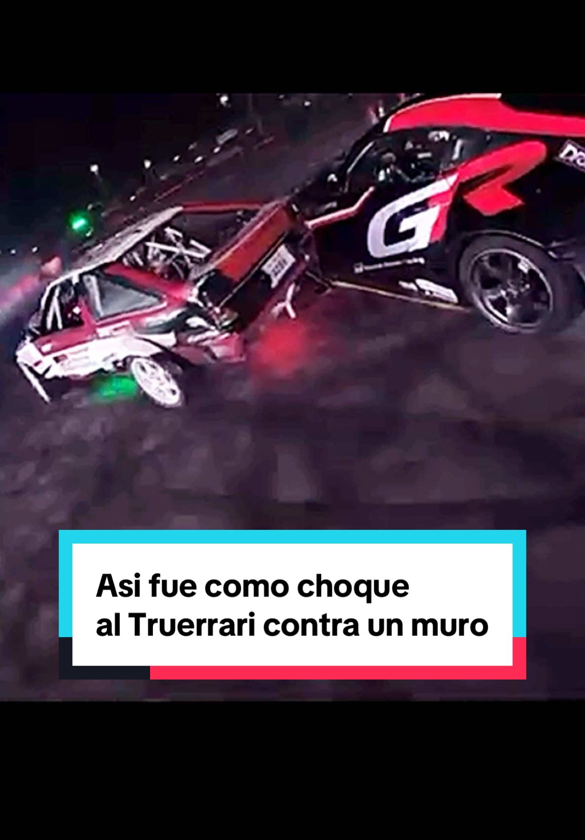 Al fin consegui el video del #truerrari dandose contra un muro y luego contra el #supragr2jz de #alecurcio 