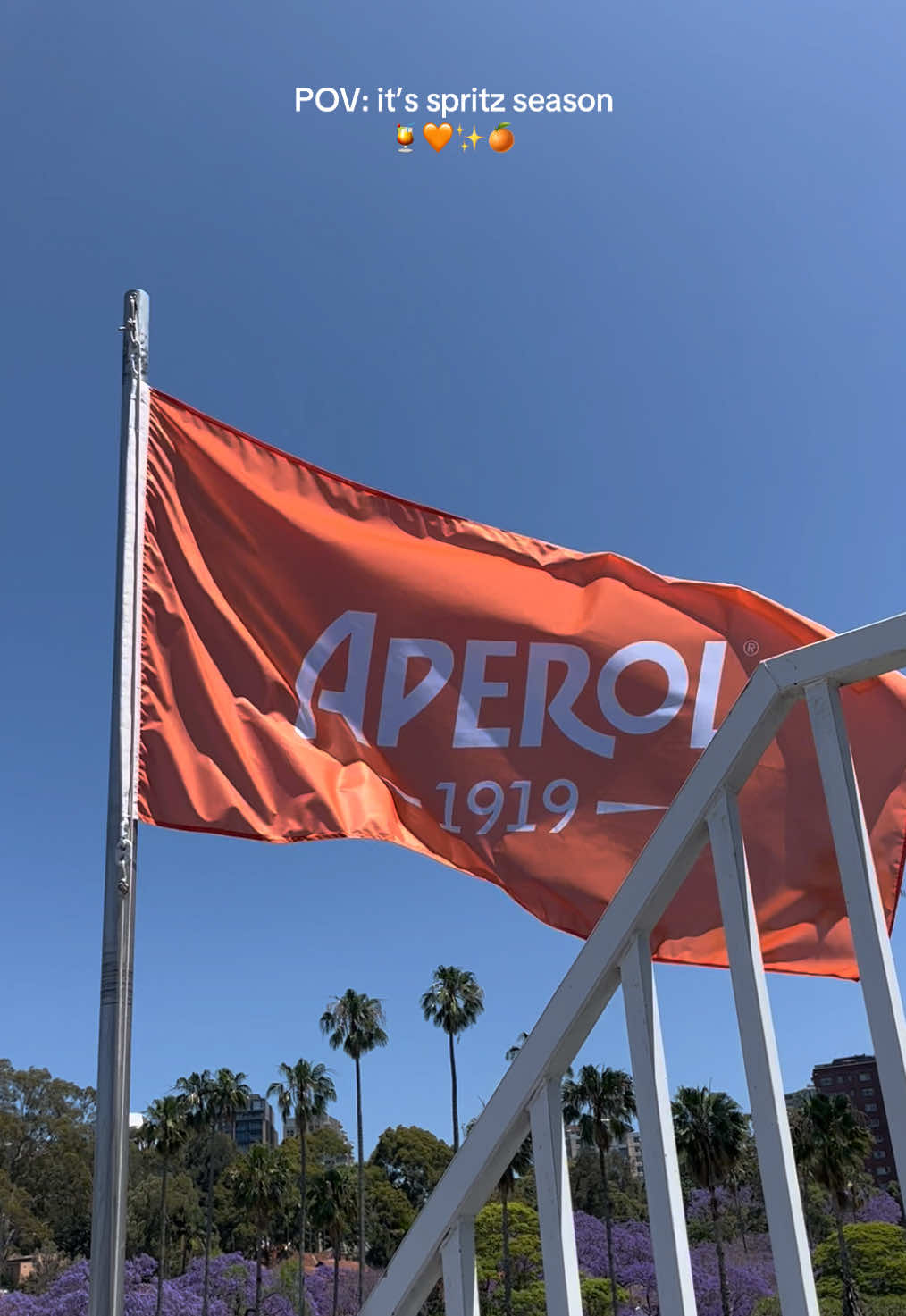 Our recent project for the Campari Group🧡🍊🍹 #harrywestflags #campari #camparigroup #aperol #aperolspritz #aperolspritzseason #customflag #customflags #flag #fyp 