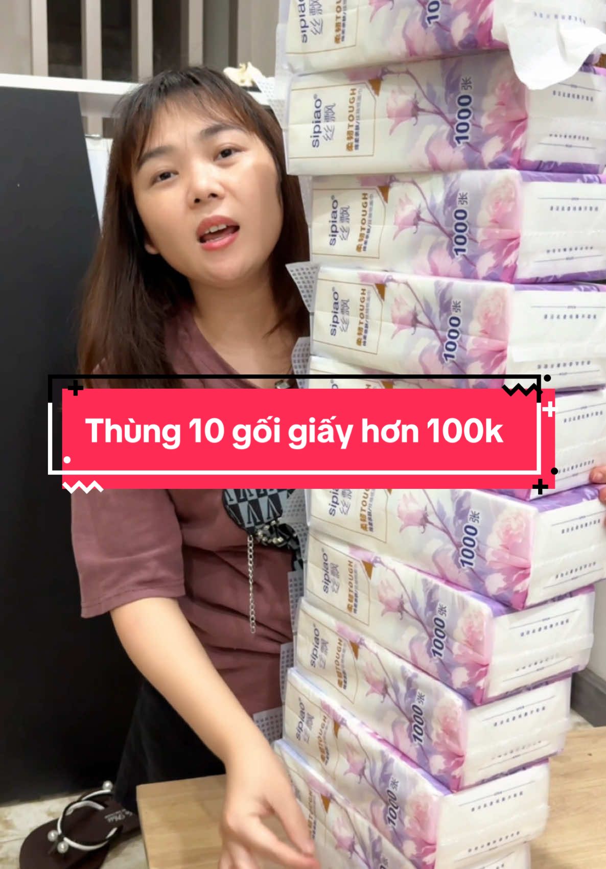 Thùng 10 gối giấy hơn 100k #giay #giayan #giayannoidiatrung #xuhuong #lienlanhle #vtvcab 