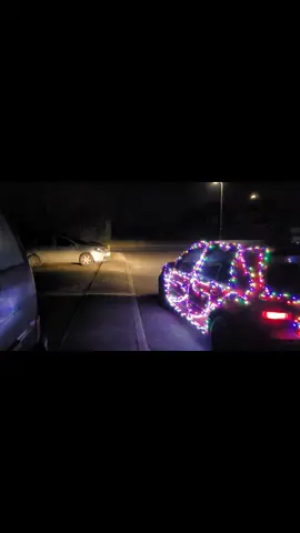 V DUB #christmascar #christmaslights #volkswagen #drive #golf #golfmk4