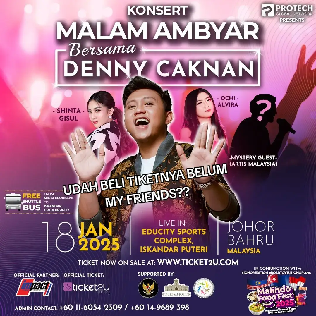 Konser Denny Caknan Malam Ambyar di Johor Bahru.