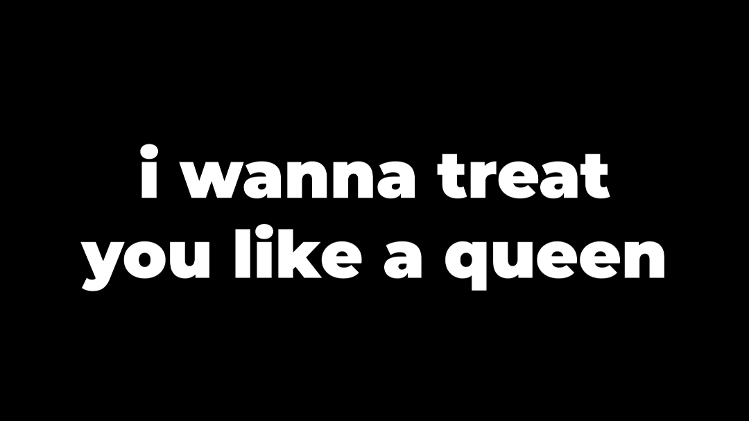 oh to be treated like a queen >>> #overlay #lyrics 